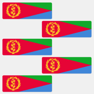Vlag van Eritrea Labels