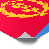 Vlag van Eritrea Poster (Hoek)