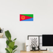 Vlag van Eritrea Poster (Thuiskantoor)