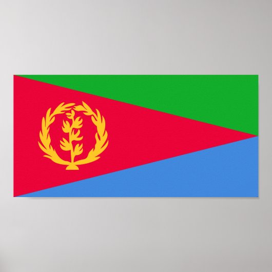 Vlag van Eritrea Poster (Voorkant)