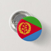 Vlag van Eritrea Ronde Button 3,2 Cm (Voorkant /achterkant)