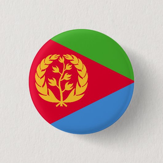 Vlag van Eritrea Ronde Button 3,2 Cm (Voorkant)