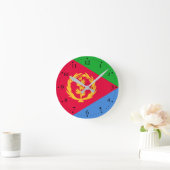 Vlag van Eritrea Ronde Klok (Huis)