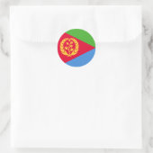 Vlag van Eritrea Ronde Sticker (Tas)