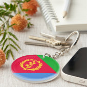 Vlag van Eritrea Sleutelhanger (Voorkant Rechts)