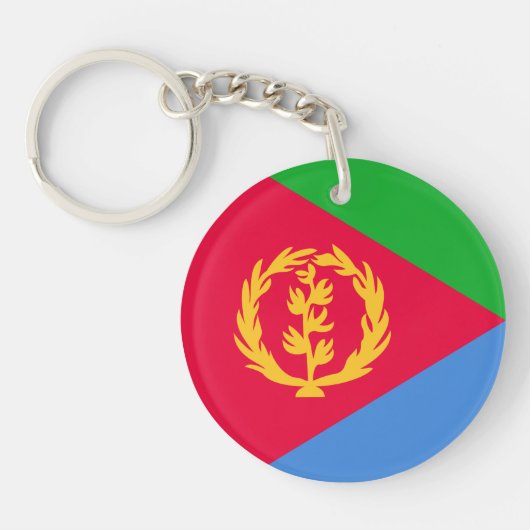 Vlag van Eritrea Sleutelhanger (Voorkant)