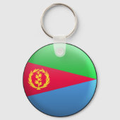 Vlag van Eritrea Sleutelhanger (Voorkant)