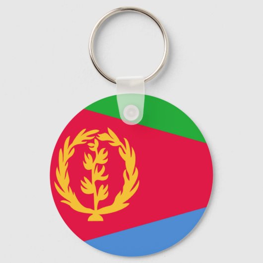 Vlag van Eritrea Sleutelhanger (Voorkant)