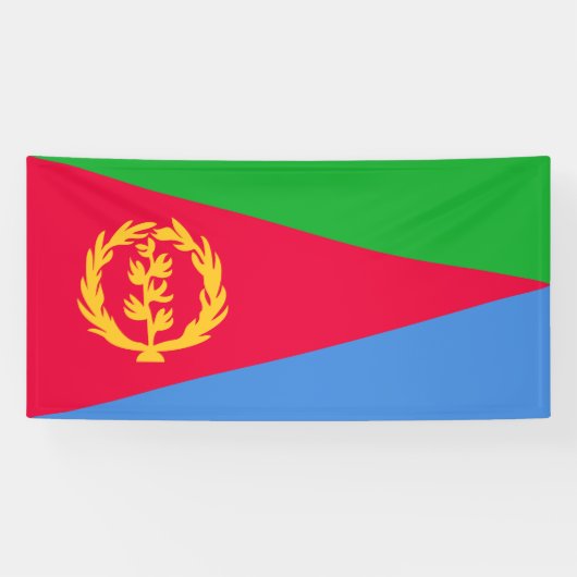 Vlag van Eritrea Spandoek (Horizontaal)