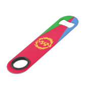 Vlag van Eritrea Speed Flessenopener (Voorkant Gekanteld)