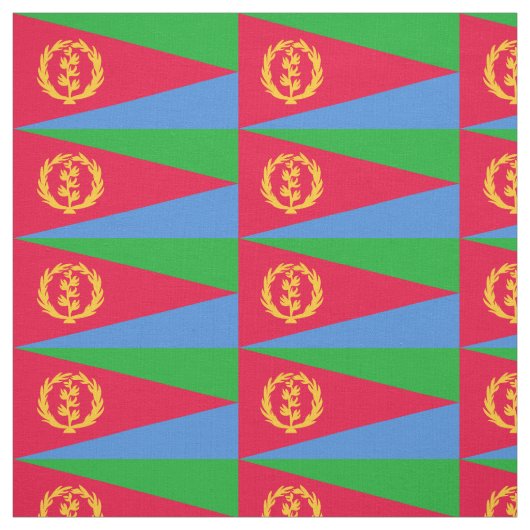 Vlag van Eritrea Stof (Swatch)