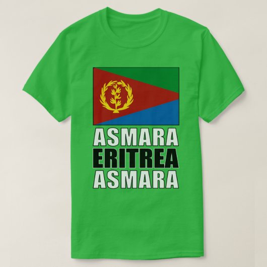 Vlag van Eritrea T-shirt (Design voorkant)