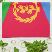 Vlag van Eritrea Theedoek (Gevouwen)