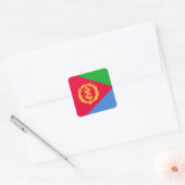 Vlag van Eritrea Vierkante Sticker (Envelop)
