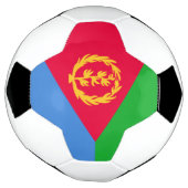 Vlag van Eritrea Voetbal (Gedraaid)