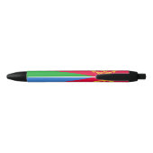 Vlag van Eritrea Zwarte Inkt Pen (Achterkant)