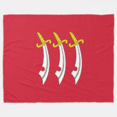 Vlag van Essex Fleece Deken (Voorkant (Horizontaal))