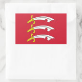 Vlag van Essex Rechthoekige Sticker (Tas)