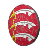 Vlag van Essex (VK) Dartbord (Voorkant Rechts)