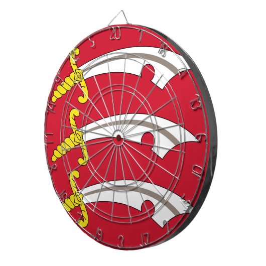 Vlag van Essex (VK) Dartbord (Voorkant Rechts)