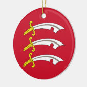 Vlag van Essex (VK) Keramisch Ornament (Links)