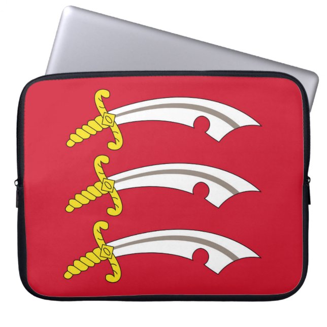 Vlag van Essex (VK) Laptop Sleeve (Voorkant)