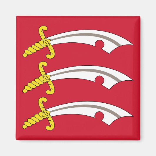 Vlag van Essex (VK) Magneet (Voorkant)