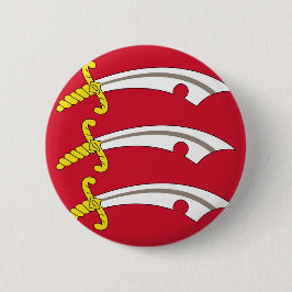 Vlag van Essex (VK) Ronde Button 5,7 Cm
