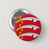 Vlag van Essex (VK) Ronde Button 5,7 Cm (Voorkant /achterkant)