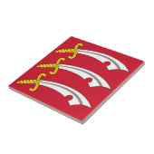 Vlag van Essex (VK) Tegeltje (Zijkant)