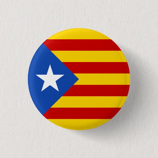 Vlag van Estelada Ronde Button 3,2 Cm (Voorkant)
