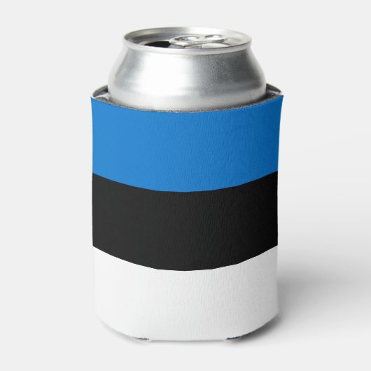 Vlag van Estland Blikjeskoeler (Blikje Voorkant)
