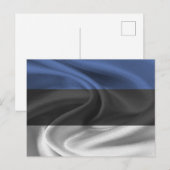 Vlag van Estland Briefkaart (Voorkant / Achterkant)