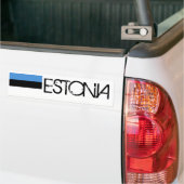 Vlag van Estland Bumpersticker (Op Truck)