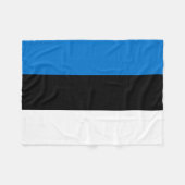 Vlag van Estland Fleece Deken (Voorkant (Horizontaal))