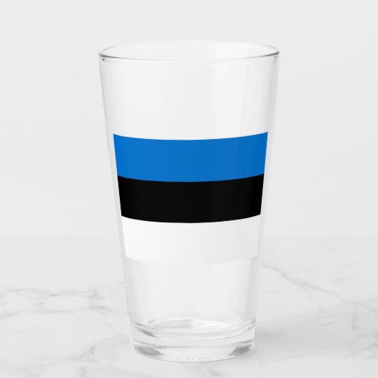 Vlag van Estland Glas (Voorkant)