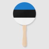 Vlag van Estland Handwaaier (Voorkant)