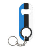 Vlag van Estland Mini Flessenopener (Voorkant)