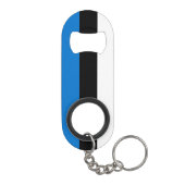 Vlag van Estland Mini Flessenopener (Achterkant)