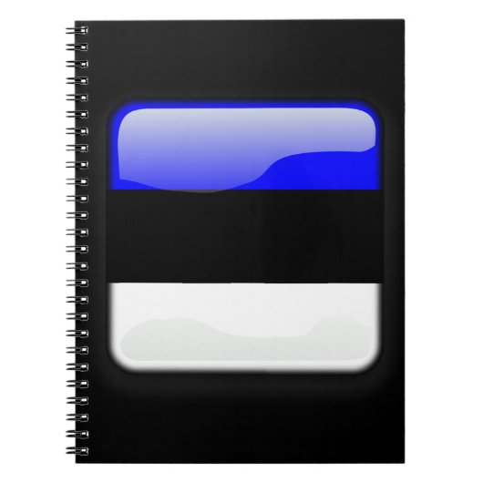 Vlag van Estland Notitieboek (Voorkant)