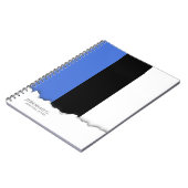 Vlag van Estland Notitieboek (Linkerzijde)