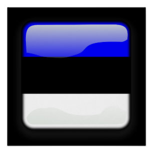 Vlag van Estland Poster