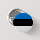 Vlag van Estland Ronde Button 3,2 Cm (Voorkant /achterkant)