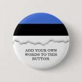Vlag van Estland Ronde Button 5,7 Cm (Voorkant)