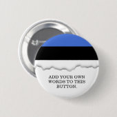 Vlag van Estland Ronde Button 5,7 Cm (Voorkant /achterkant)