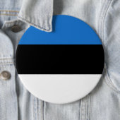 Vlag van Estland Ronde Button 6,0 Cm (In situ)
