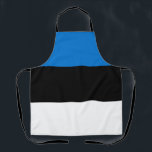 Vlag van Estland Schort<br><div class="desc">Patriottische vlag van Estland.</div>