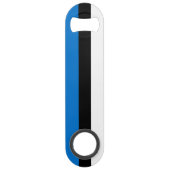 Vlag van Estland Speed Flessenopener (Voorkant)