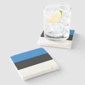 Vlag van Estland Stenen Onderzetter (Zijkant)