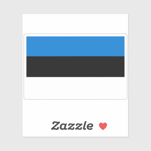 Vlag van Estland Sticker (Vel)
